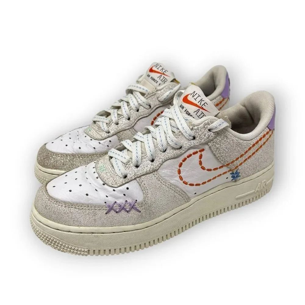 Nike Air Force 1 ‘07 SE 101 Lace Up Sneaker Shoes DX2348-100 Women’s Size 7